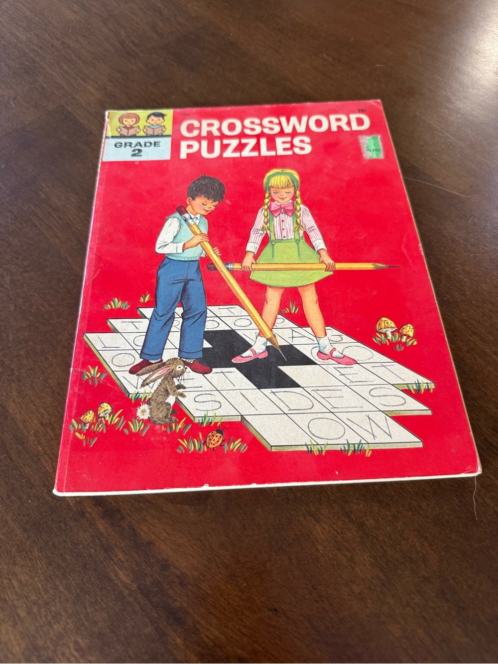Vintage Grade 2 Crossword Puzzle Activity Book Treasure Books Charles Preston
